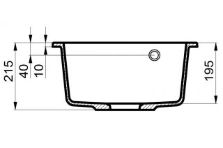 Мойка для кухни Milacio Murcia 46 Cuarzo MC.77034 бежевый